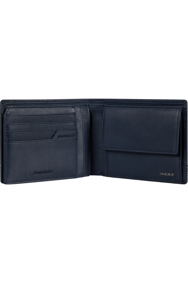 pro-dlx 6 slg wallet nachtblauw