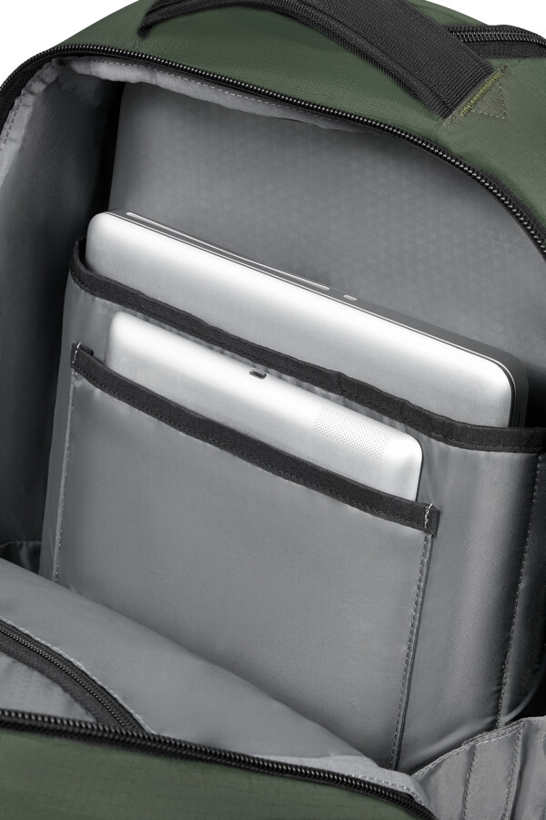 roadseeker laptoptas met wielen 173 inch donker olijfgroen