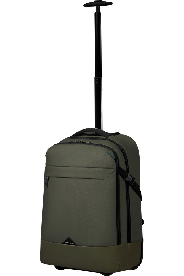 roadseeker laptoptas met wielen 173 inch donker olijfgroen