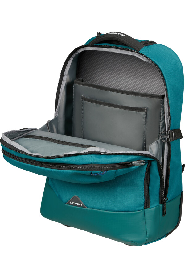 roadseeker laptoptas met wielen 173 inch diepblauwgroen