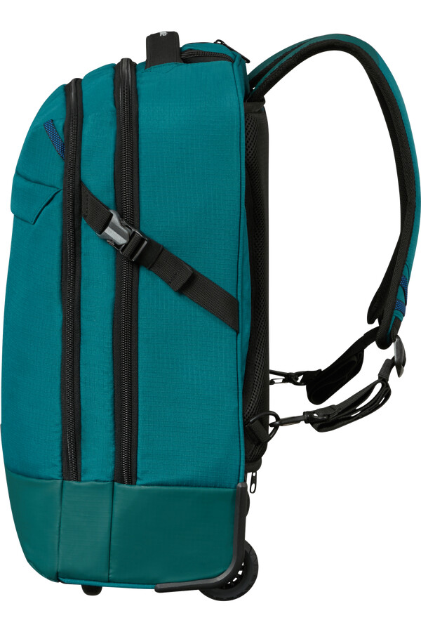 roadseeker laptoptas met wielen 173 inch diepblauwgroen