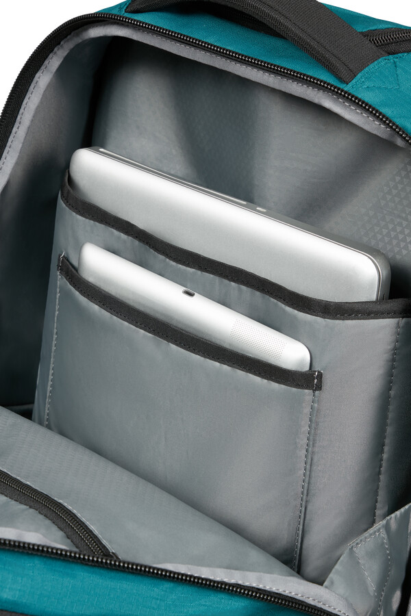 roadseeker laptoptas met wielen 173 inch diepblauwgroen