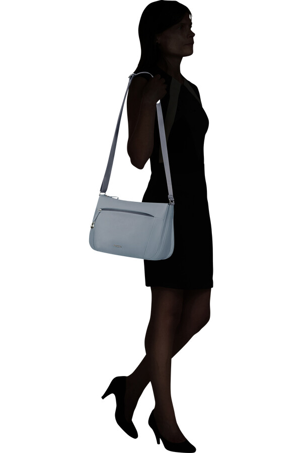 move 5.0 hobo tas stoffig blauw