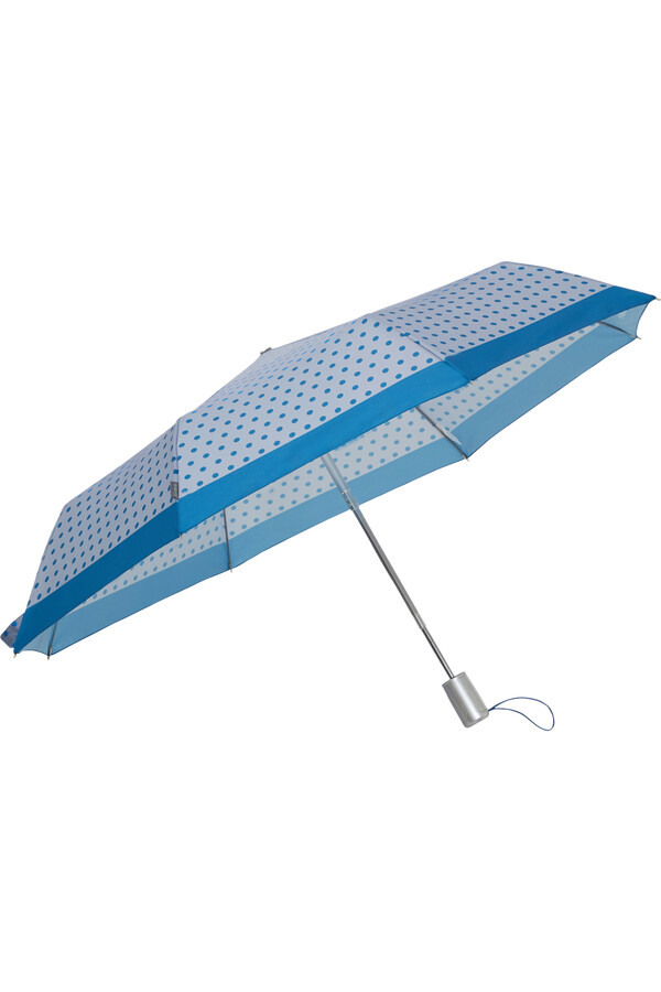 alu drop s paraplu met blauwe stippen