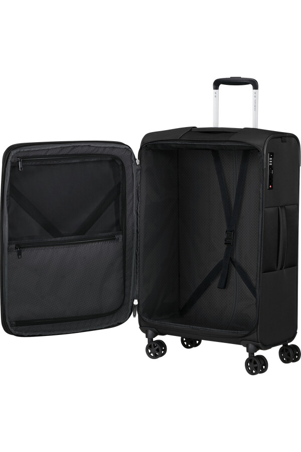 gotwist spinner uitbreidbaar 4 wielen 68 cm zwart