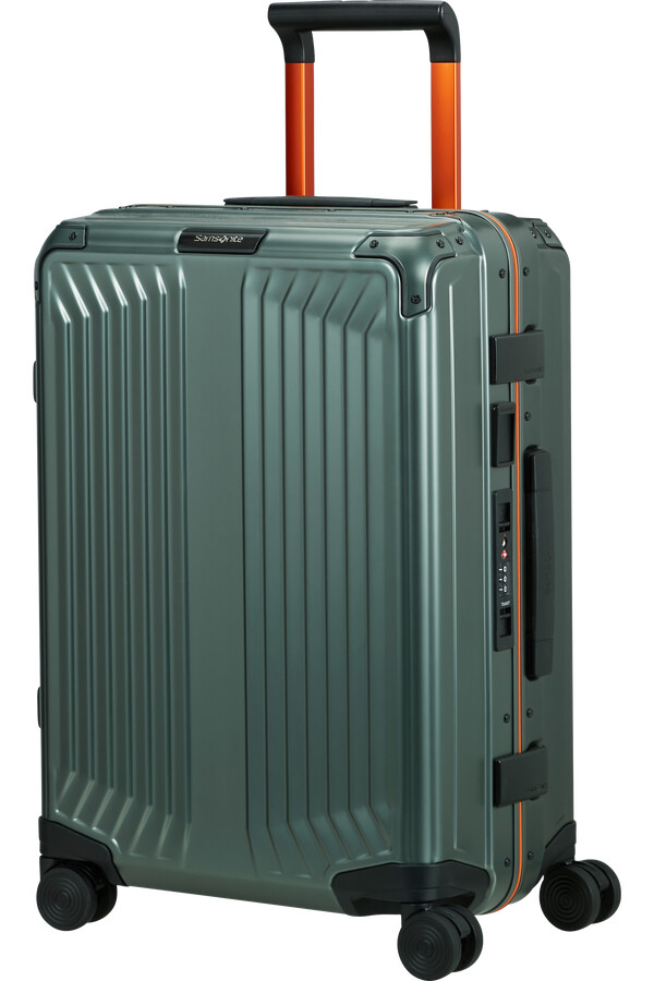 lite-box aluminium spinner 4 wielen 55 cm saliegroenoranje