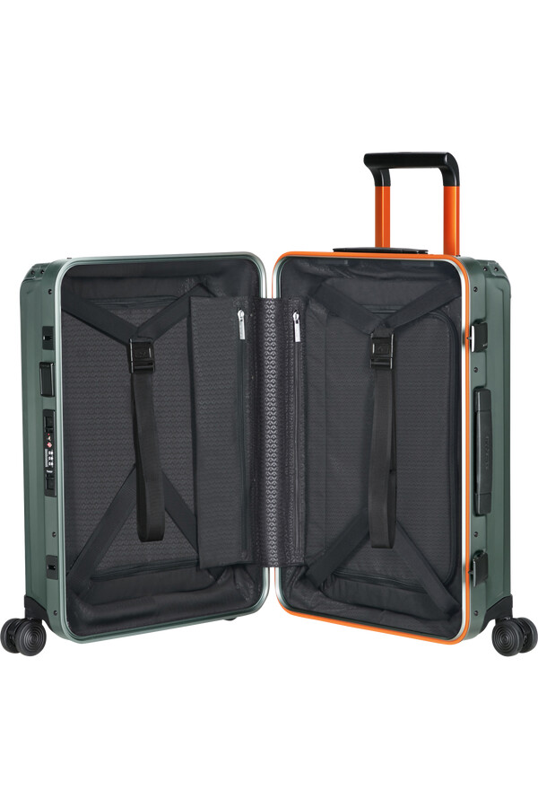 lite-box aluminium spinner 4 wielen 55 cm saliegroenoranje