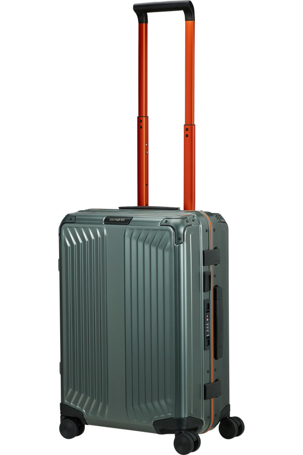 lite-box aluminium spinner 4 wielen 55 cm saliegroenoranje