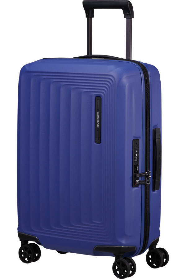 nuon spinner uitbreidbaar 4 wielen 55 cm mat nautisch blauw