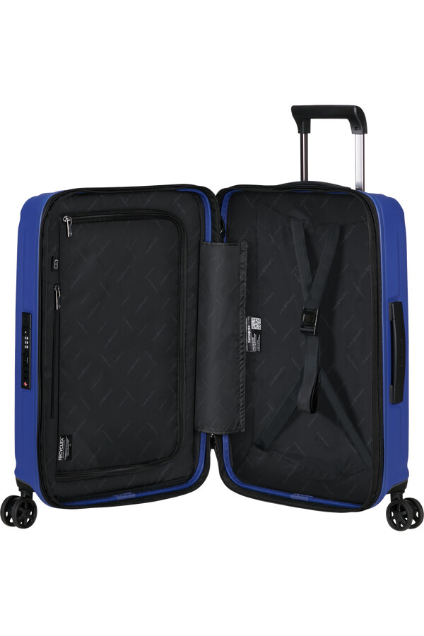 nuon spinner uitbreidbaar 4 wielen 55 cm mat nautisch blauw