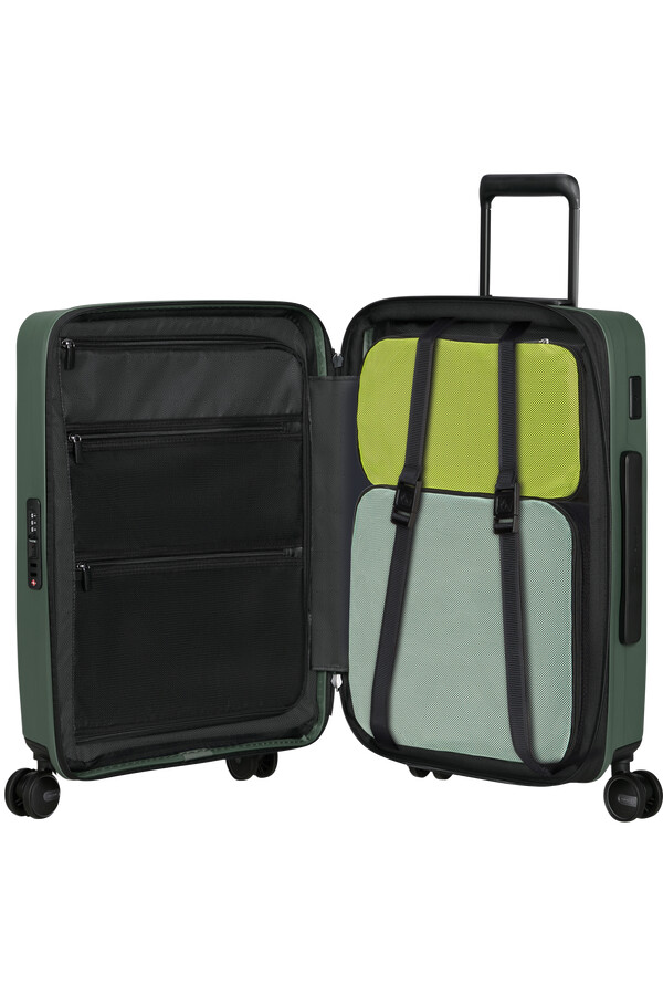 restackd spinner uitbreidbaar 4 wielen 55 cm saliegroen