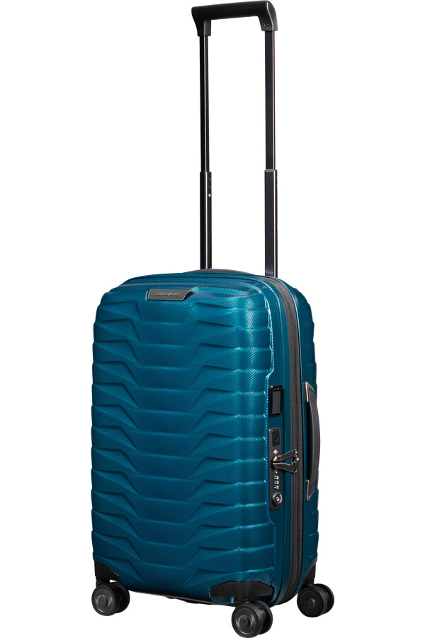 proxis spinner uitbreidbaar 4 wielen 55 cm petrolblauw