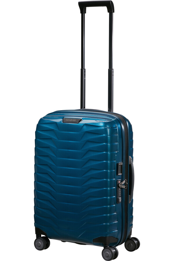 proxis spinner uitbreidbaar 4 wielen 55 cm petrolblauw