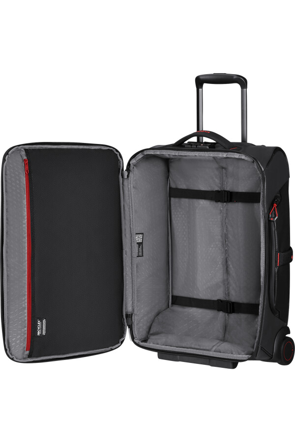 ecodiver reistas met wielen 55 cm zwart